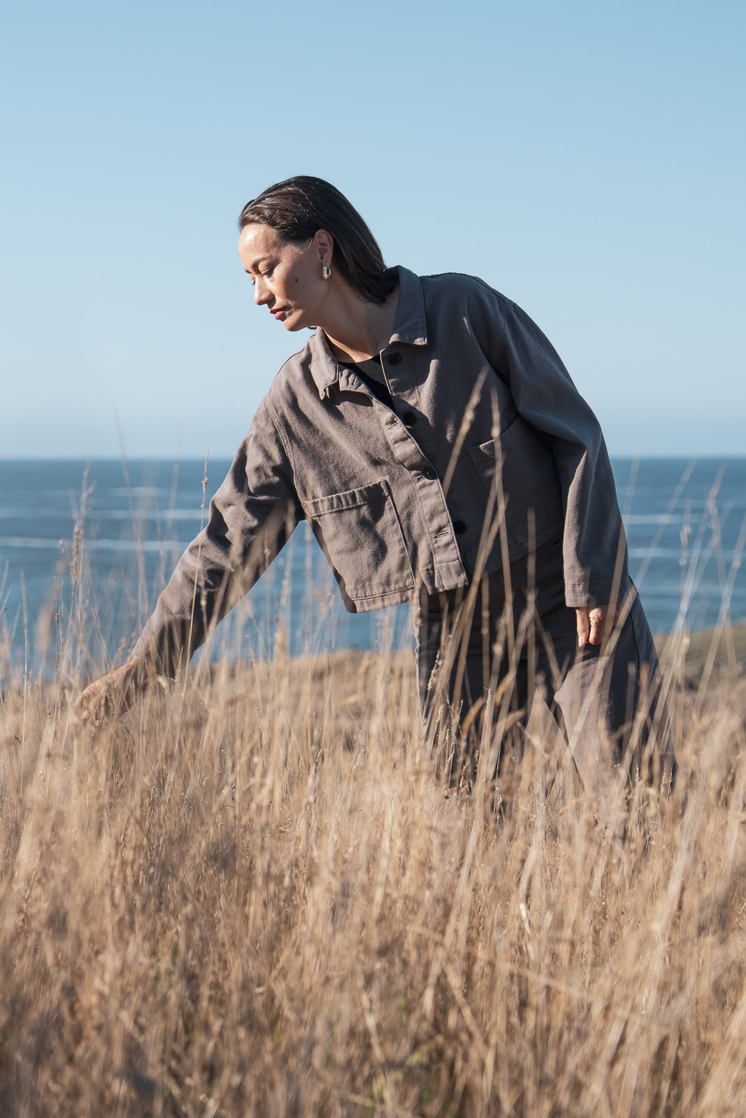 Cropped Jacket in Fog – Waltz