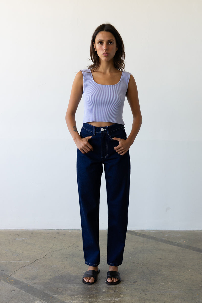 Carrot Straight Jean in Indigo