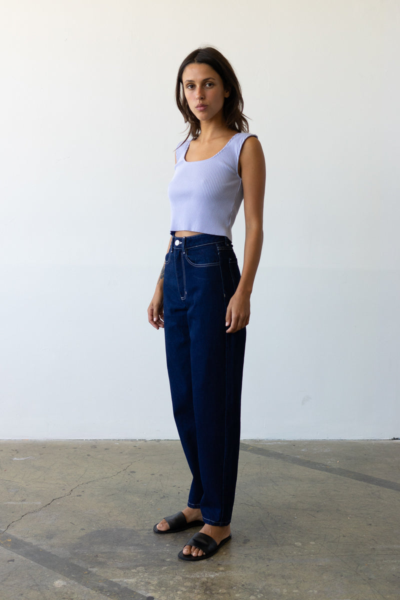 Carrot Straight Jean in Indigo