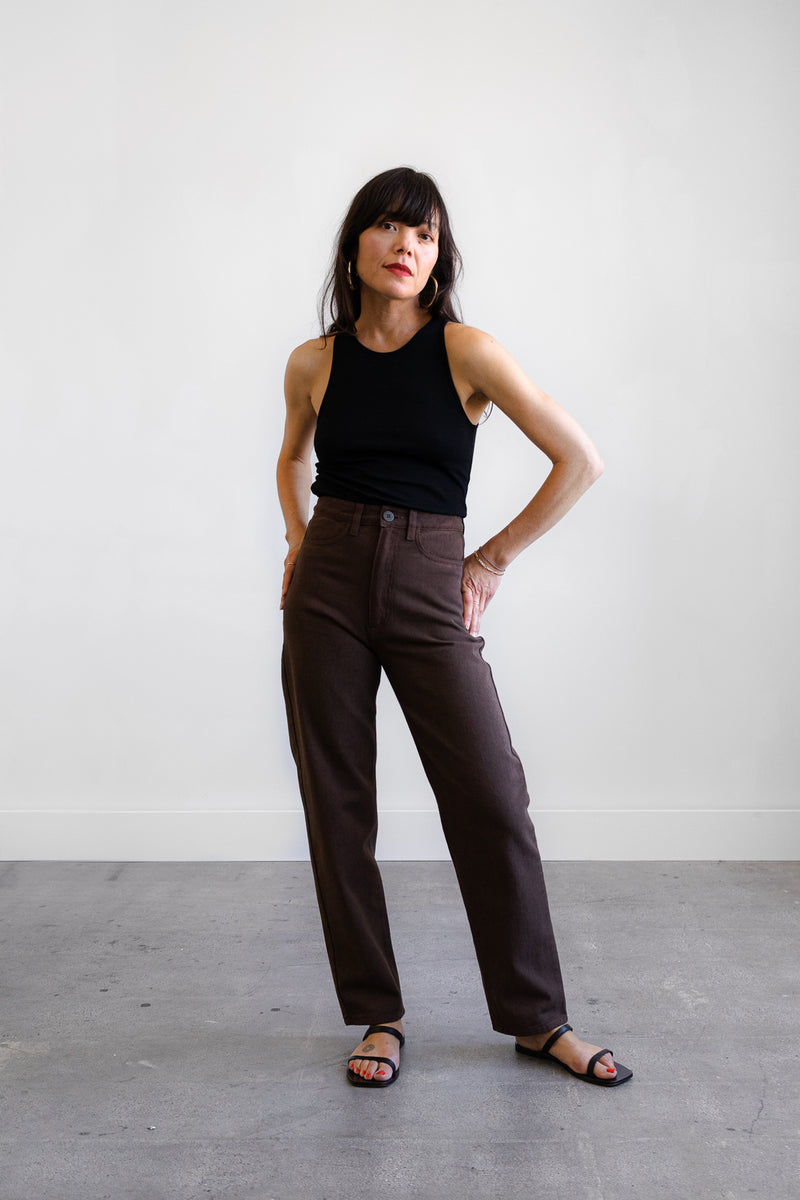 Size L (31" Waist) - Carrot Straight Jean in Espresso - Pair 1