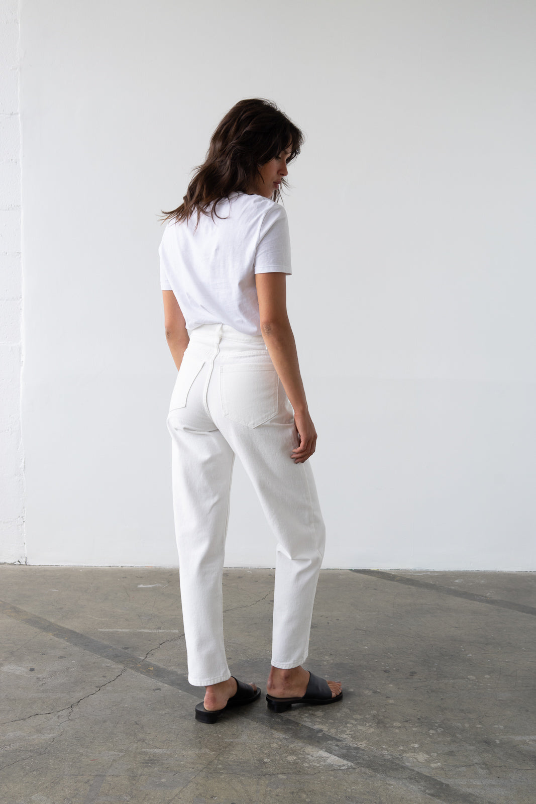 Carrot Straight Jean in Off-White