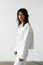 Cropped Jacket in Lait