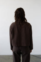 Cropped Jacket in Espresso