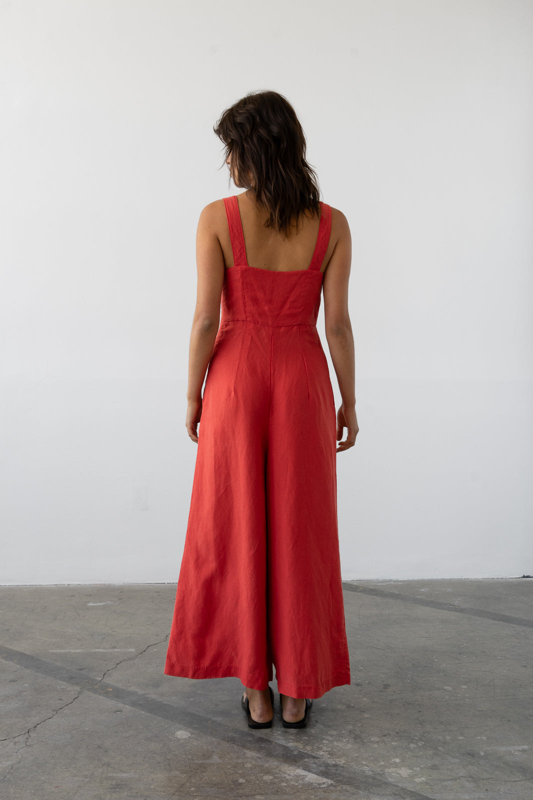 Bralette Jumpsuit in Grenadine