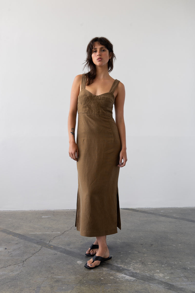 Bralette Dress in Bronze