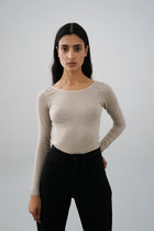 Ballet Top in Light Taupe