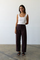 Wide Fit Jean in Espresso - Ankle Length