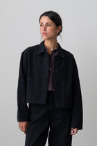 Cropped Jacket in Black