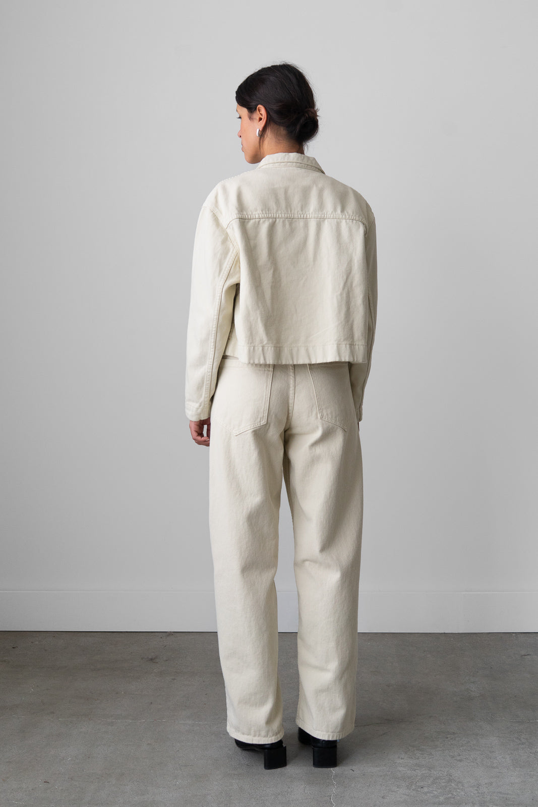 Cropped Jacket in Parchment