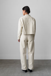 Cropped Jacket in Parchment