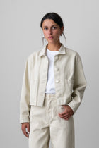 Cropped Jacket in Parchment