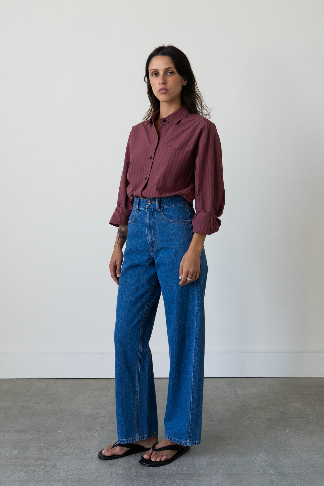 Wide Fit Jean in Medium Blue Denim