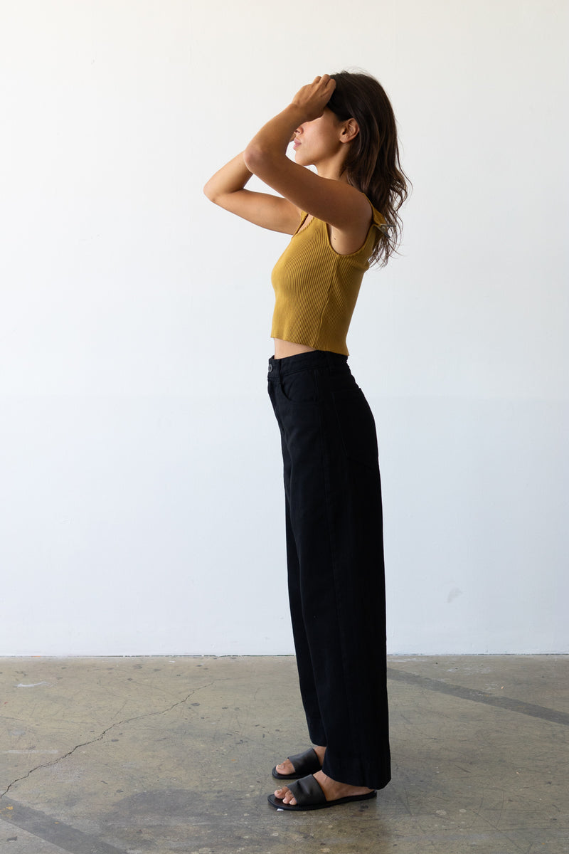 Wide Fit Jean in Black - Ankle Length