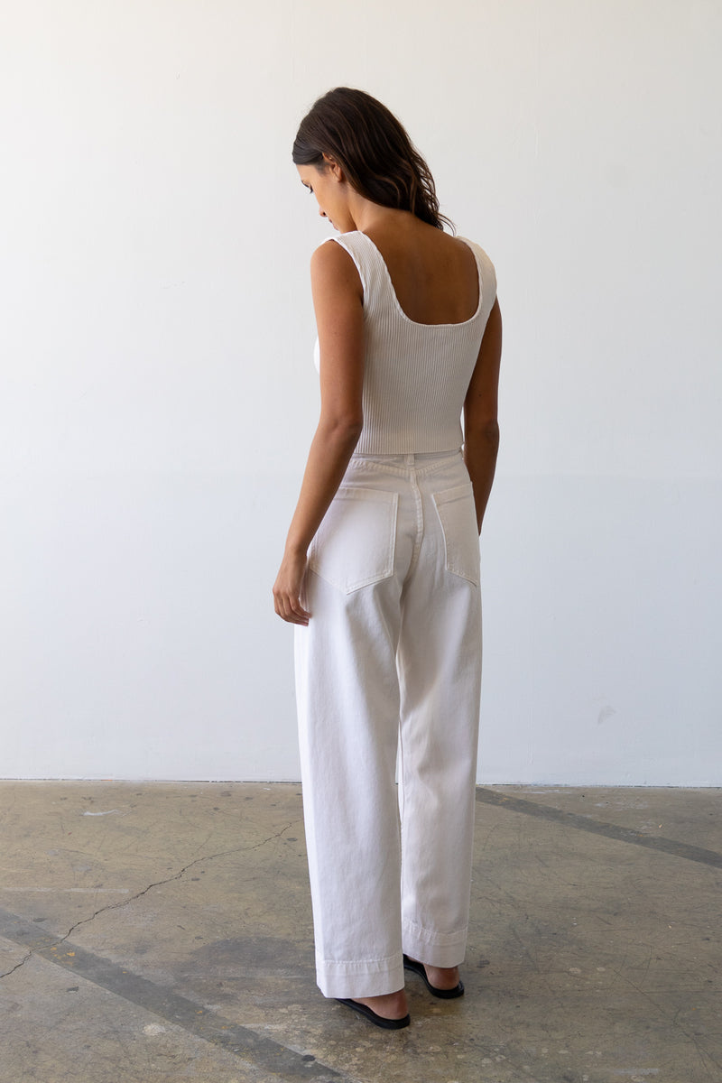 Wide Fit Jean in Lait