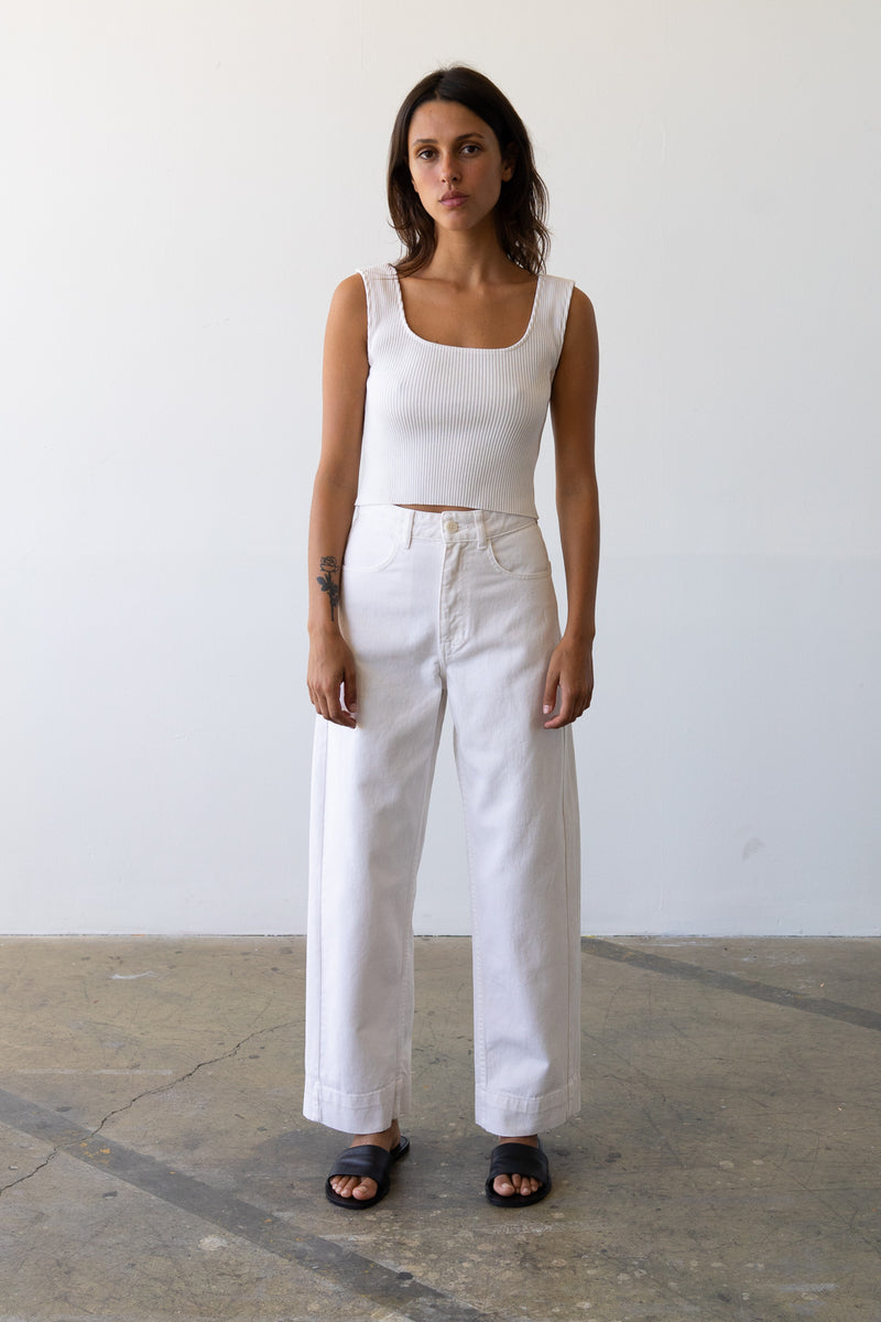 Wide Fit Jean in Lait