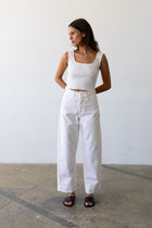 Wide Fit Jean in Lait -Ankle Length