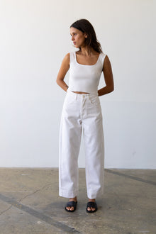 Wide Fit Jean in Lait -Ankle Length